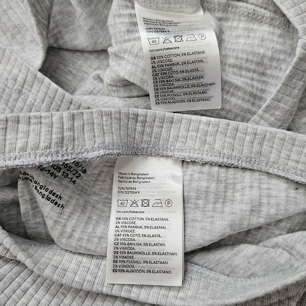 H&M Gray Ribbed Knit Two-Piece Set - Picture 7 of 9